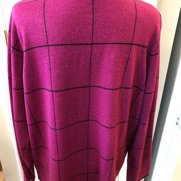 AllisionDaley Fusia Jacket with Black Trim NWT SZL - Picture 8 of 11